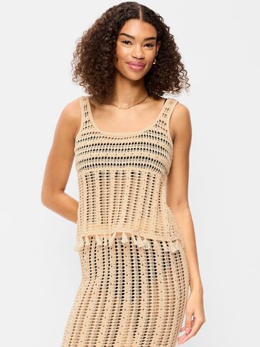 قميص بدون أكمام من القطن بنسيج مفتوح على شاطئ البحر من Old Navy - كشمير مريح in Saudi Arabia