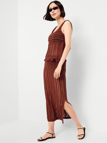 قميص بدون أكمام من القطن بنسيج مفتوح على شاطئ البحر من Old Navy - RUSSET MOON in Saudi Arabia
