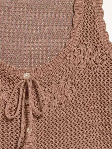 Old Navy Sleeveless Seaside Cotton Crochet Tank Top - Driftwood in Saudi Arabia