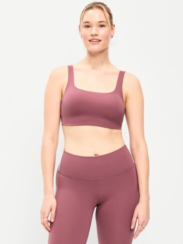 Old Navy Light Support Studioحمالة صدر رياضية ناعمة برقبة مربعة - ROSETTE in Saudi Arabia