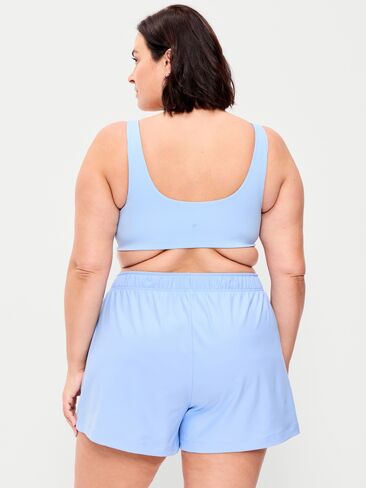 Old Navy Light Support StudioSmooth Square-Neck Sports Bra - Monet Blue in Saudi Arabia