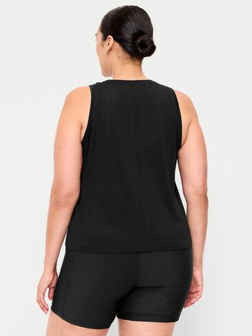 Old Navy Fluid Seamless Loose Tank Top - Black Jack in Saudi Arabia