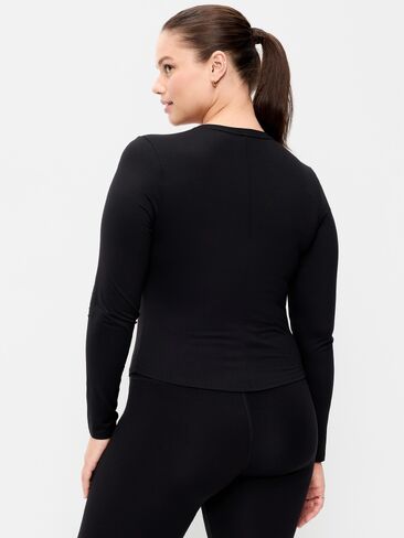 Old Navy StudioSmooth Long-Sleeve Base Layer Top - Black Jack in Saudi Arabia