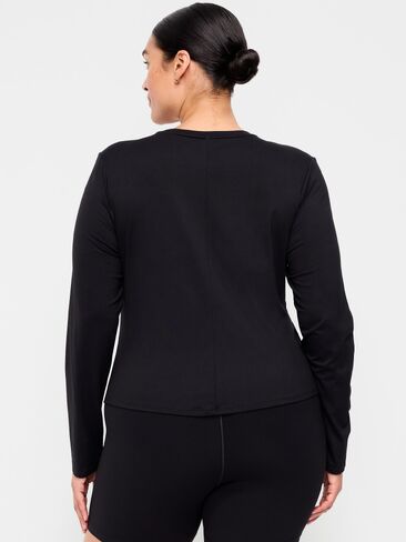 Old Navy StudioSmooth Long-Sleeve Base Layer Top - Black Jack in Saudi Arabia