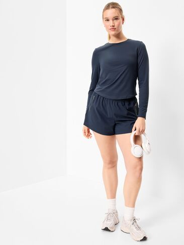 Old Navy StudioSmooth Long-Sleeve Base Layer Top - Dusk Navy in Saudi Arabia