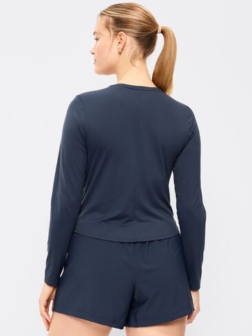 Old Navy StudioSmooth Long-Sleeve Base Layer Top - Dusk Navy in Saudi Arabia
