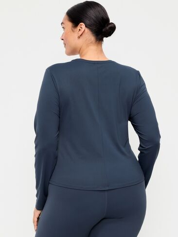 Old Navy StudioSmooth Long-Sleeve Base Layer Top - Dusk Navy in Saudi Arabia