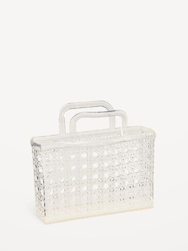 Old Navy Jelly Mini Tote - Clear in Saudi Arabia
