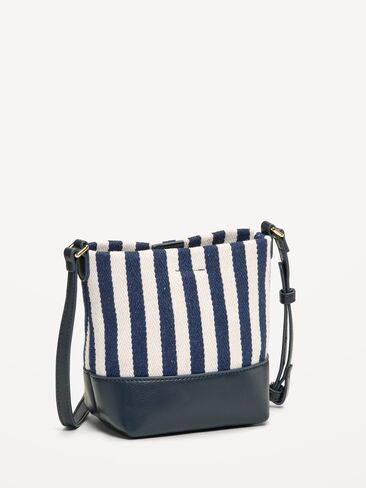 Old Navy Small Preppy Bucket Bag - Navy Stripe in Saudi Arabia