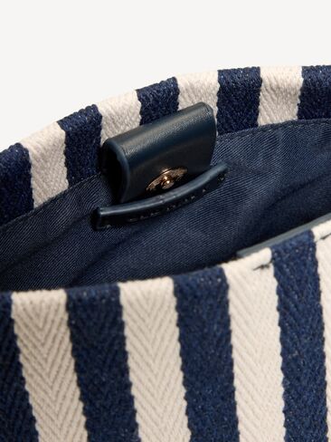 Old Navy Small Preppy Bucket Bag - Navy Stripe in Saudi Arabia