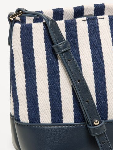 Old Navy Small Preppy Bucket Bag - Navy Stripe in Saudi Arabia