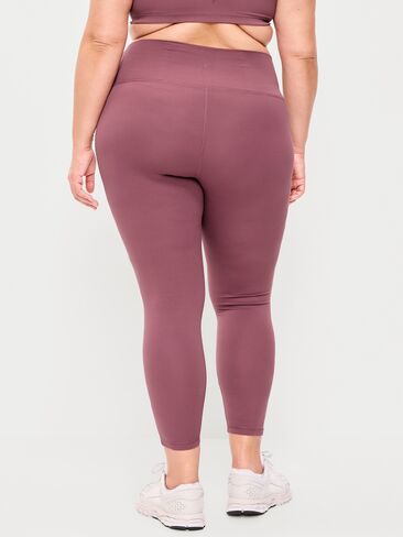 Old Navy بنطال ضيق عالي الخصر StudioSmooth 7/8 مخطط جانبيًا - روزيت in Saudi Arabia