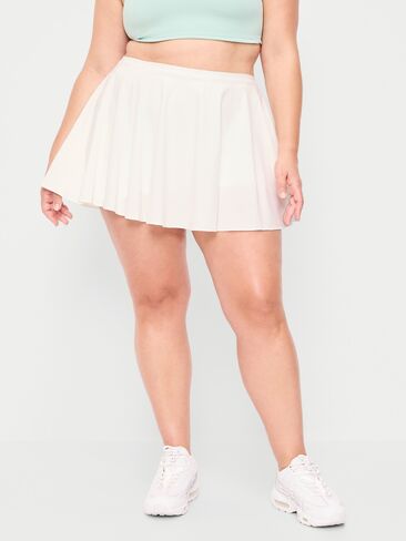 Old Navy Extra High-Waisted Stretch Woven Swing Skort - Magnolia in Saudi Arabia