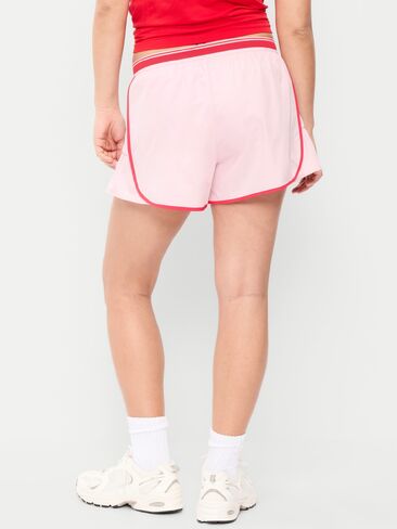 شورت Old Navy متوسط ​​الارتفاع StretchTech Run -- درزة داخلية 3 بوصة - FAIRYTALE ROSE in Kuwait