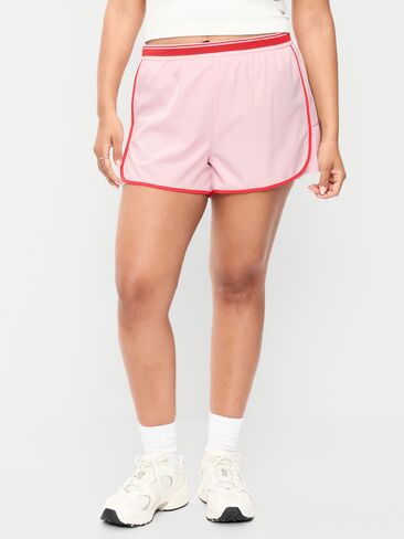 شورت Old Navy متوسط ​​الارتفاع StretchTech Run -- درزة داخلية 3 بوصة - FAIRYTALE ROSE in Kuwait