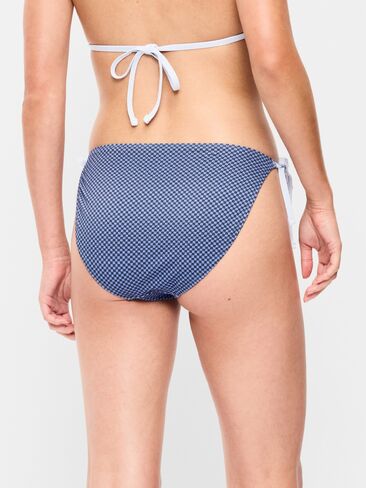 Old Navy Pique String Bikini Swim Bottoms - BLUE CHECKERBOARD in Saudi Arabia