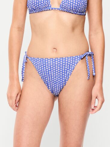 Old Navy Pique String Bikini Swim Bottoms - Blue Ditsy Floral in Saudi Arabia