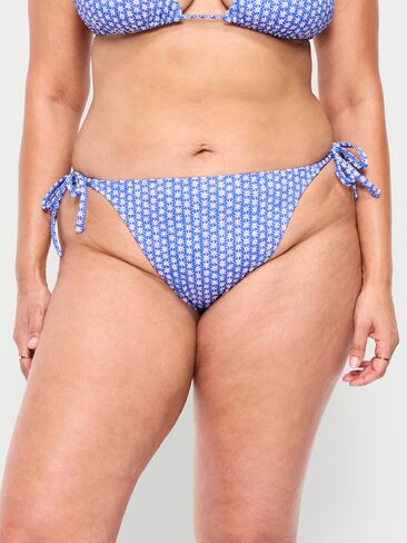 Old Navy Pique String Bikini Swim Bottoms - Blue Ditsy Floral in Saudi Arabia