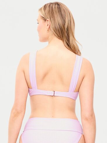 Old Navy Cinched Swim Top - Purple Gingham in Saudi Arabia