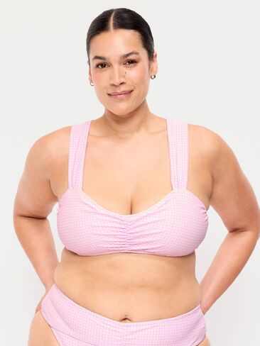 Old Navy Cinched Swim Top - Purple Gingham in Saudi Arabia
