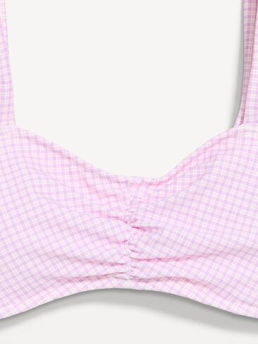 Old Navy Cinched Swim Top - Purple Gingham in Saudi Arabia