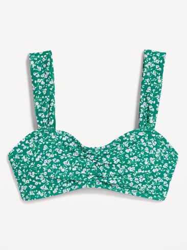 Old Navy Cinched Swim Top - Green Floral in Saudi Arabia