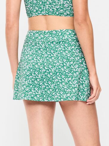 Old Navy High-Waisted Textured Swim Skirt - Green Floral in Saudi Arabia