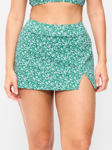 Old Navy High-Waisted Textured Swim Skirt - Green Floral in Saudi Arabia