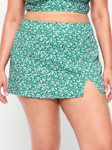Old Navy High-Waisted Textured Swim Skirt - Green Floral in Saudi Arabia