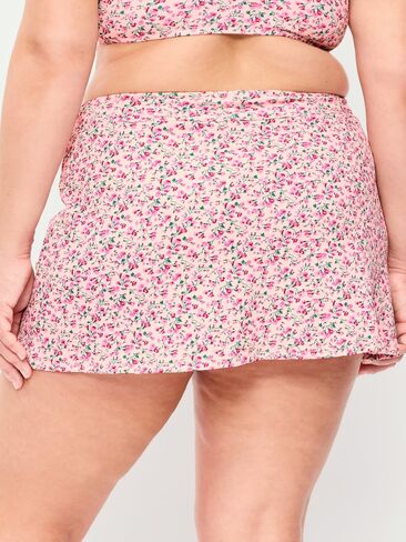 Old Navy High-Waisted Textured Swim Skirt - Pink Floral in Saudi Arabia