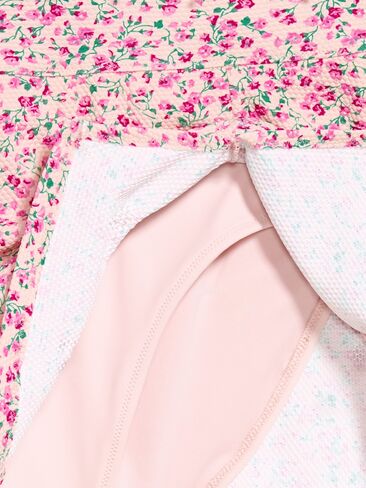 Old Navy High-Waisted Textured Swim Skirt - Pink Floral in Saudi Arabia
