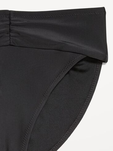 Old Navy High-Waisted Cinched Bikini Swim Bottoms - Black Jack in Saudi Arabia