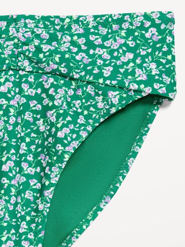 قطعة سفلية بيكيني للسباحة بخصر عالٍ من Old Navy - زهور خضراء in Saudi Arabia
