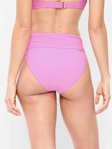 Old Navy High-Waisted Cinched Bikini Swim Bottoms - Rock Rose in Saudi Arabia