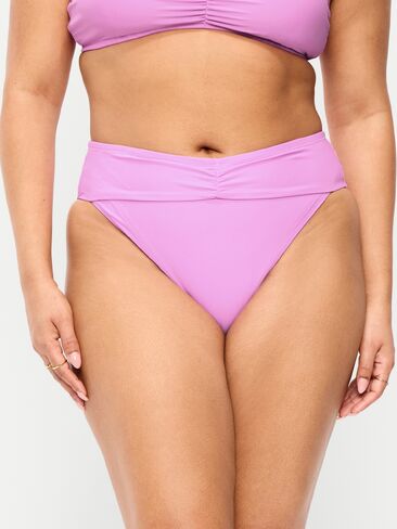 Old Navy High-Waisted Cinched Bikini Swim Bottoms - Rock Rose in Saudi Arabia