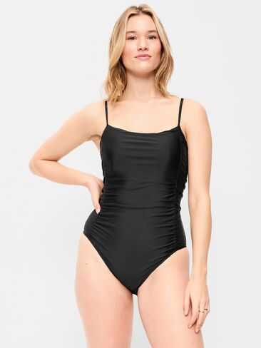 Old Navy Ruched One-Piece Swimsuit - Black Jack in Saudi Arabia