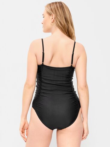 Old Navy Ruched One-Piece Swimsuit - Black Jack in Saudi Arabia