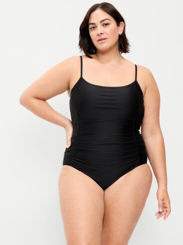 Old Navy Ruched One-Piece Swimsuit - Black Jack in Saudi Arabia