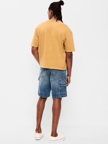 Old Navy Baggy Tech Carpenter Jean Shorts-- 10-inch inseam - Medium Wash in Saudi Arabia