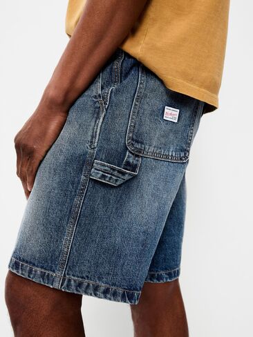 Old Navy Baggy Tech Carpenter Jean Shorts-- 10-inch inseam - Medium Wash in Saudi Arabia