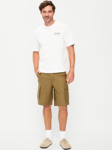 Old Navy 90's Loose Lived-In Cargo Shorts -- 10-inch inseam - Doe A Deer in Saudi Arabia