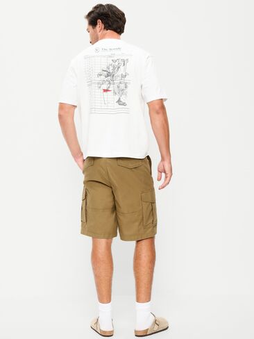 Old Navy 90's Loose Lived-In Cargo Shorts -- 10-inch inseam - Doe A Deer in Saudi Arabia