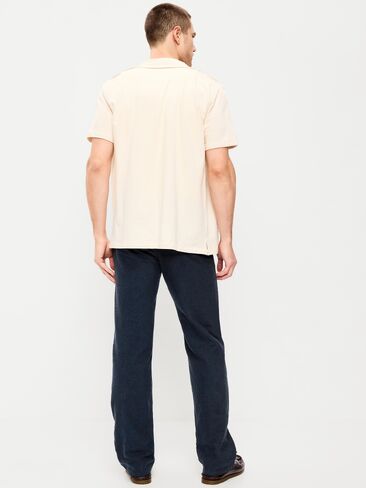 بنطال Old Navy من مزيج الكتان بقصة مستقيمة من التسعينيات - Moire Navy in Saudi Arabia