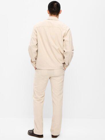 Old Navy 90's Straight-Fit Linen-Blend Dress Pants - A Stone's Throw in Saudi Arabia