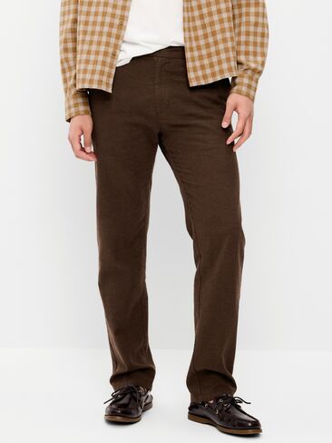Old Navy 90's Straight-Fit Linen-Blend Dress Pants - Brown in Saudi Arabia