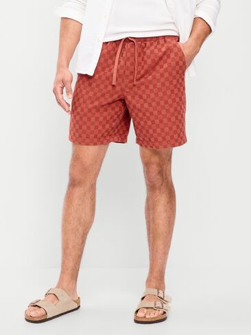 Old Navy Textured-Knit Jogger Shorts -- 7-inch inseam - RUSSET MOON in Saudi Arabia