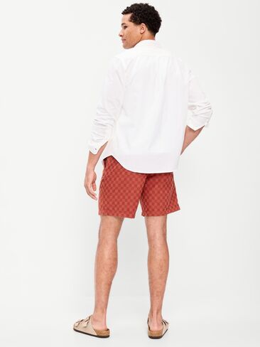 Old Navy Textured-Knit Jogger Shorts -- 7-inch inseam - RUSSET MOON in Saudi Arabia