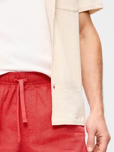 Old Navy Linen-Blend Jogger Shorts -- 7-inch inseam - Red Lory in Saudi Arabia