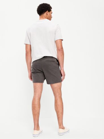 Old Navy Slim Built-In Flex Rotation Chino Shorts -- 5-inch inseam - Dark Gray in Saudi Arabia