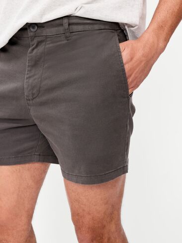 Old Navy Slim Built-In Flex Rotation Chino Shorts -- 5-inch inseam - Dark Gray in Saudi Arabia